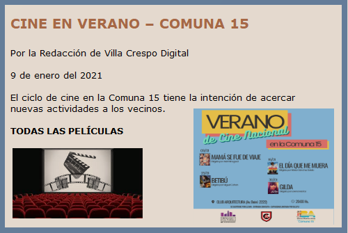CINE COMUNA 15